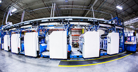 New 34" wide flexographic press at Consolidated Label.