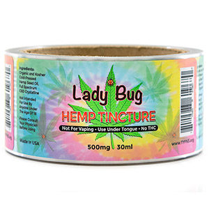 Cannabis label roll