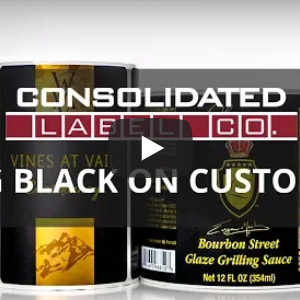 Printing black on custom labels video