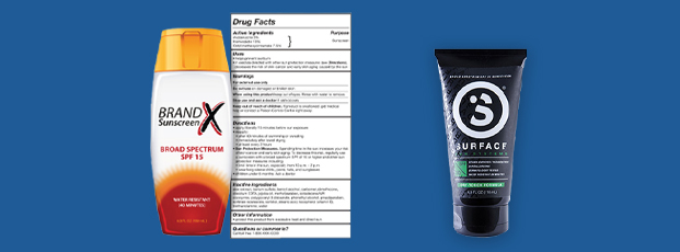 Custom Sunscreen Label with Ingredients