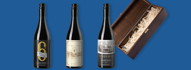 Three Custom Wine Bottle Labels