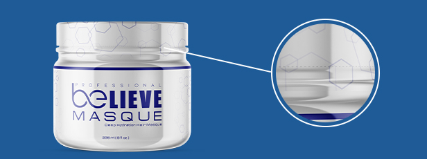 Tamper Proof Cosmetic Label Close-up