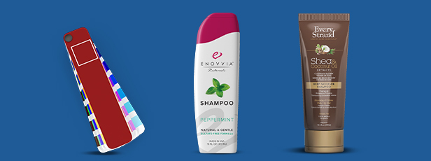 Assortment of Custom Shampoo Labels