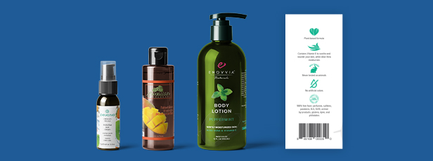 Three Different Types of Lotion Labels & Packaging