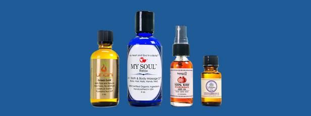 Essential Oil Bottles with Labels