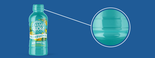 Green Bottle Label with Close Up